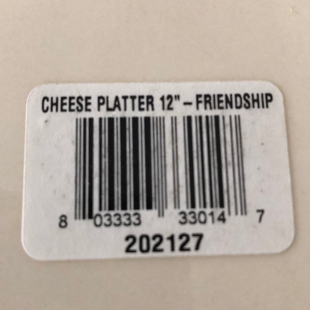 Designer Julia Junkin Cheese plate platter women peace freedom friendship NEW - Picture 4 of 6